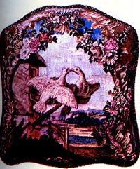 法國作家拉封丹的寓言詩《兩隻鴿子》插圖