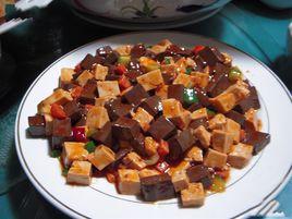 雞血炒豆腐 雞血炒豆腐