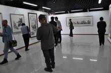 ”藝術家走進特高壓寫生作品展“展覽現場