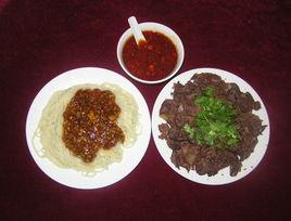 敦煌達記醬驢肉黃面 敦煌達記醬驢肉黃面