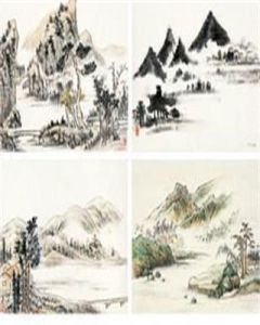 張充和山水梅花冊冊頁 張充和山水梅花冊冊頁