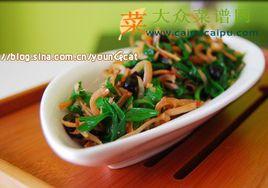 韭菜拌小魚 韭菜拌小魚