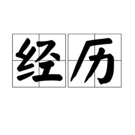 經歷[漢語詞語]