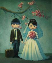 鍾偉油畫《幸運兒》