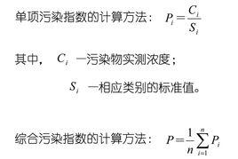 單項污染指數法