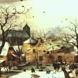 A Scene on the Ice near a Town