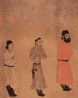 唐閻立本步輦圖 