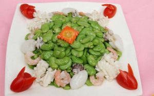 青翠馬蹄炒豆板