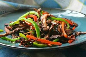 香菇炒辣椒