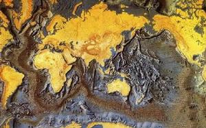 地球表面立體平面圖