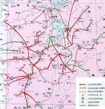 太平軍經略江西形勢圖