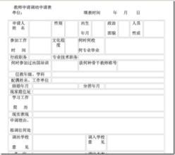 調職申請書 調職申請書