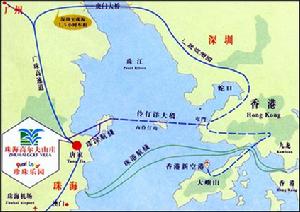 珠海高爾夫俱樂部平面地圖