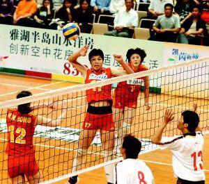 4.3女排性別大戰三連敗 徐雲麗三號位快攻犀利