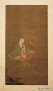 宋趙伯駒畫海神聽講圖軸 宋趙伯駒畫海神聽講圖軸