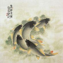 朱貴成斗方工筆作品