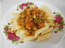 炸醬空心面 炸醬空心面