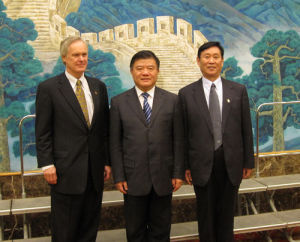 衛生部長陳竺會見美國醫院有限公司（HCA）代表團