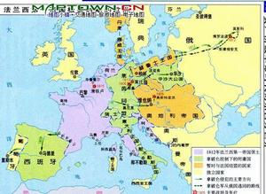 法蘭西第一帝國 國界圖