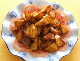 紅薯乾拌加州杏仁