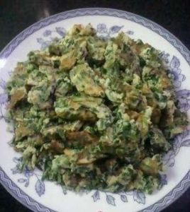 韭菜花裹雞蛋 韭菜花裹雞蛋