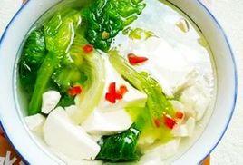 生菜豆腐湯 生菜豆腐湯