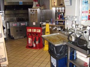 位於英國威斯特敏斯特市來賽斯特廣場上的肯德基快餐店衛生狀況堪憂