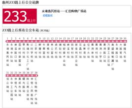 惠州公交233路 惠州公交233路