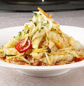 炒豬肉絲拉皮 炒豬肉絲拉皮