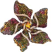 寶石鑲嵌的現代胸針 寶石鑲嵌的現代胸針