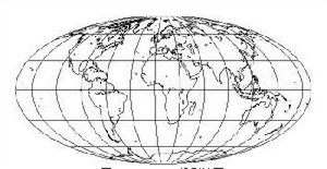 Molleweide投影地圖