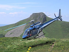從聖西高地起飛的法國憲兵救援直升機