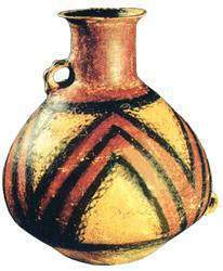 波折紋長頸壺 波折紋長頸壺