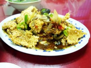 三鮮口蘑鍋巴 三鮮口蘑鍋巴