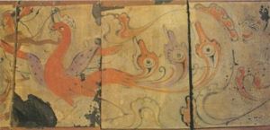 洛陽卜千秋西漢墓壁畫《升仙圖》之朱雀