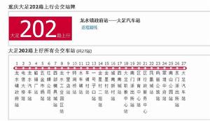 大足公交202路 大足公交202路