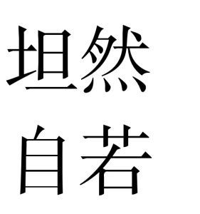坦然自若 坦然自若