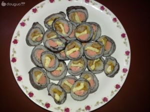 酥肉雞蛋壽司卷