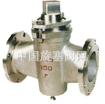 型號：X43W-1.0P/R 法蘭直通二通不鏽鋼旋塞閥