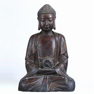 木雕大漆釋迦牟尼佛