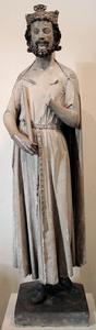 Limestone sculpture of Childebert