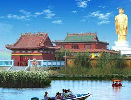 鄂爾多斯市釋尼召沙漠綠海樂園 鄂爾多斯市釋尼召沙漠綠海樂園