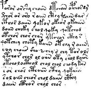 伏尼契手稿內的難解字型