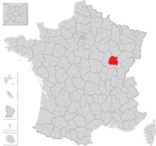 第戎地區在法國的位置