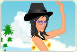 打扮海灘時尚女孩 打扮海灘時尚女孩