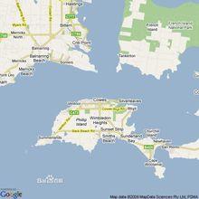 菲利普島[澳大利亞維多利亞州南部西港海灣口的島嶼]