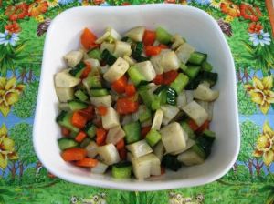 黃瓜拌藕丁 黃瓜拌藕丁