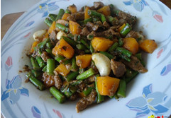 蘆筍南瓜鋦牛肉 蘆筍南瓜鋦牛肉
