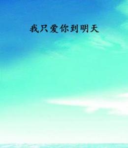 我只愛你到明天 我只愛你到明天