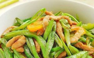 扁豆炒肉絲 扁豆炒肉絲